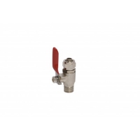 Купить Кран к переходнику красный 1/4"НР - 3/8"JAKO BV-4