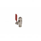 Кран к переходнику красный 1/4"НР - 3/8"JAKO BV-4